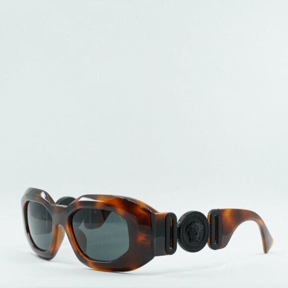 🕶️ New Versace VE4425U 52178 Sunglasses - Havana Frame, Grey Lenses - Picture 1 of 10